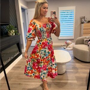 Floral Midi Dress